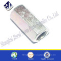 China high strength carbon steel galvanized long hexagon nut